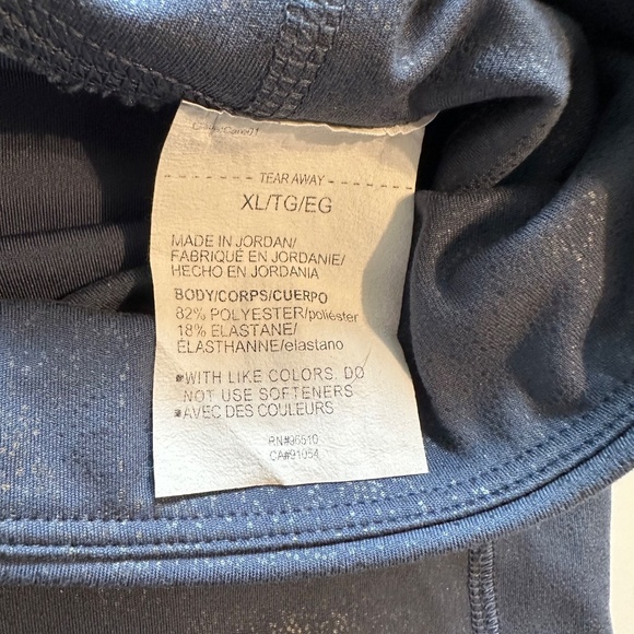 Under Armour Blue/Silver Motion Gloss Leggings Size XL - Picture 5 of 12